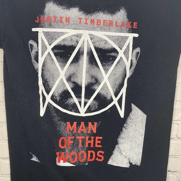 Justin Timberlake Man of the Woods Tour Concert Tee Mens S Black 100% Cotton - Picture 2 of 5